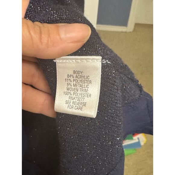 APT 9 Women's Navy Blue Metallic Sparkle Pullover Tunic - Size 3X - Picture 6 of 8